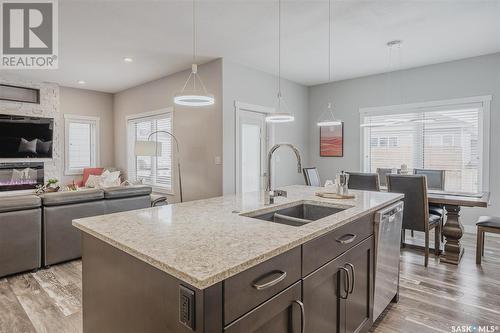 267 Baltzan Boulevard, Saskatoon, SK - Indoor Photo Showing Kitchen With Double Sink