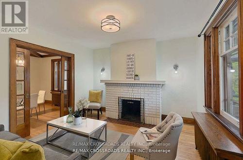 20 Chester Hill Road, Toronto (Playter Estates-Danforth), ON - Indoor Photo Showing Living Room With Fireplace