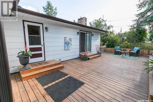 325 Alberta Avenue, Kerrobert, SK - Outdoor With Deck Patio Veranda With Exterior