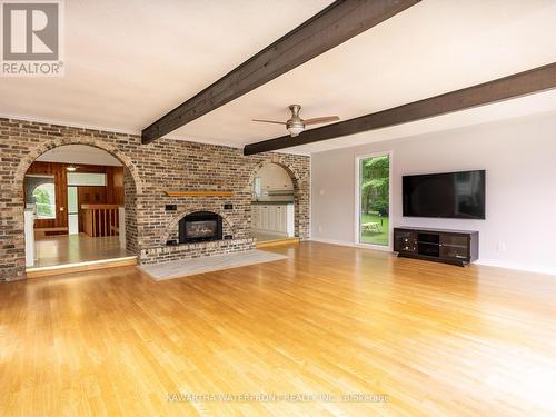 59 Stanley Road, Kawartha Lakes, ON - Indoor Photo Showing Living Room With Fireplace