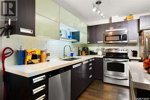 119 1610 Dakota Drive, Regina, SK - Indoor Photo Showing Kitchen With Double Sink