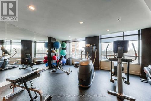 1608 - 225 Sherway Gardens Road, Toronto (Islington-City Centre West), ON - Indoor Photo Showing Gym Room