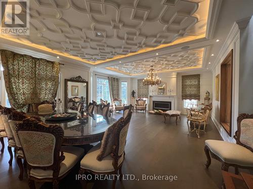 52 B Citation Drive, Toronto (Bayview Village), ON - Indoor Photo Showing Dining Room With Fireplace