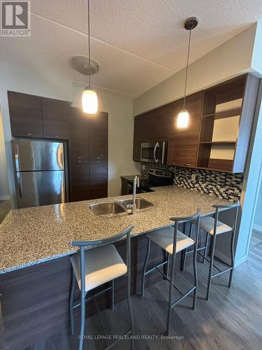 1602 - 318 Spruce Street, Waterloo, ON - Indoor Photo Showing Kitchen With Double Sink