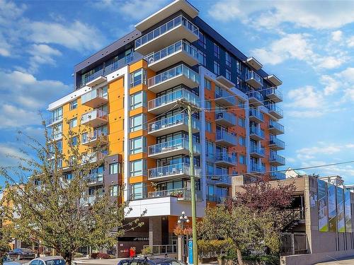 1004-838 Broughton St, Victoria, BC - Outdoor With Balcony With Facade