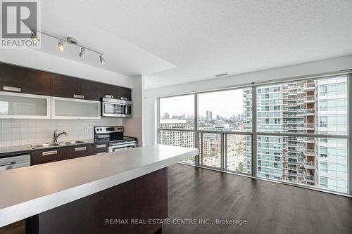 1702 - 100 Western Battery Road, Toronto (Niagara), ON - Indoor Photo Showing Kitchen With Double Sink