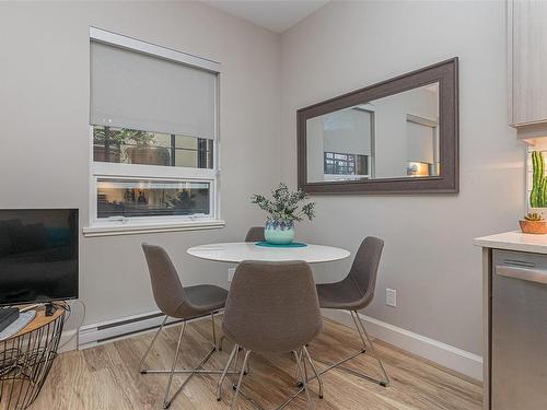 108-595 Pandora Ave, Victoria, BC - Indoor Photo Showing Dining Room