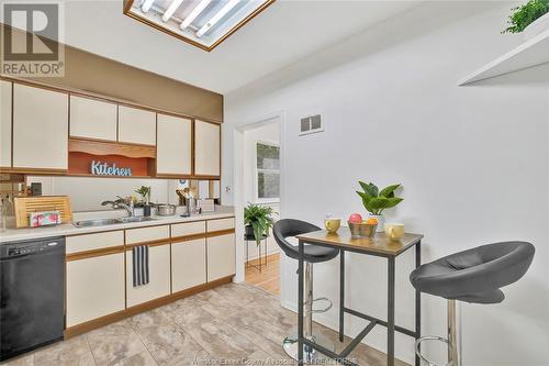 2211 Moy Avenue, Windsor, ON - Indoor Photo Showing Kitchen With Double Sink