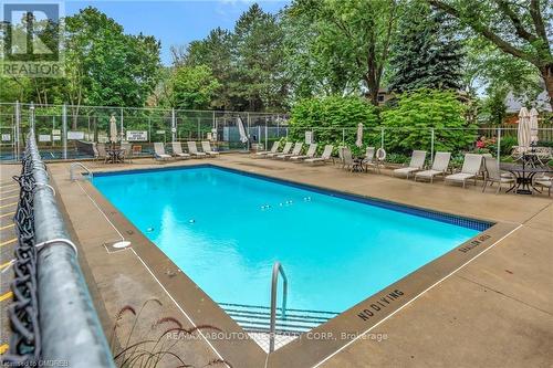 503 - 1201 North Shore Boulevard E, Burlington (Brant), ON - Outdoor With In Ground Pool With Backyard