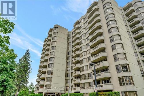 503 - 1201 North Shore Boulevard E, Burlington, ON - Outdoor With Balcony With Facade