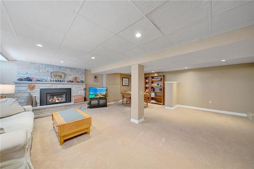 625 Golf Club Road, Hamilton, ON - Indoor With Fireplace