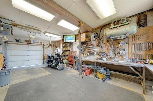 Detached 30X16 Shop - 625 Golf Club Road, Hamilton, ON - Indoor Photo Showing Garage