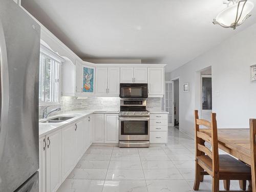 Cuisine - 17510 Rue Chickalo, Montréal (Pierrefonds-Roxboro), QC - Indoor Photo Showing Kitchen With Double Sink