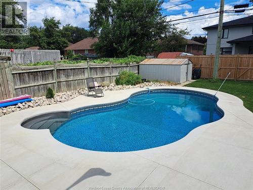 2250 Dominion Boulevard, Windsor, ON - Outdoor With In Ground Pool With Backyard