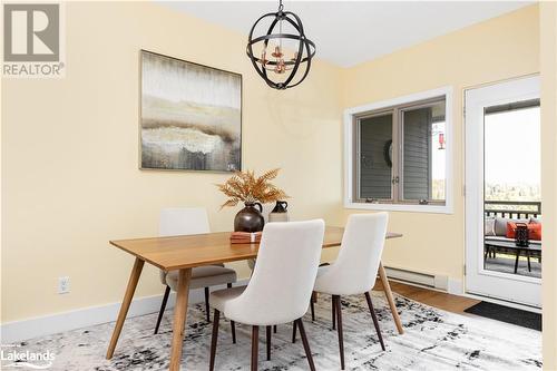 321 Grandview Hilltop Drive Unit# 3, Huntsville, ON - Indoor Photo Showing Dining Room