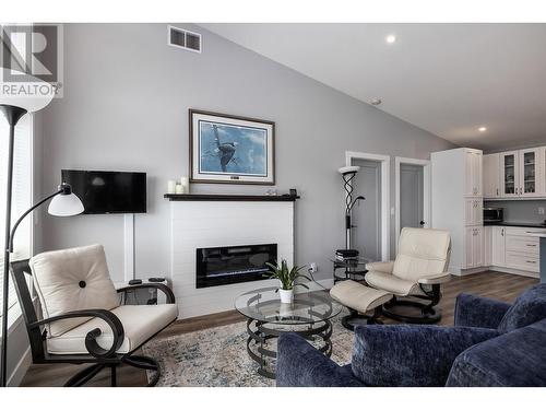 36 Spruce Drive, Vernon, BC - Indoor Photo Showing Living Room With Fireplace