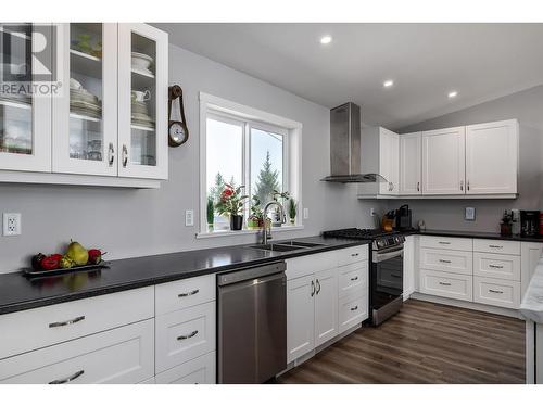 36 Spruce Drive, Vernon, BC - Indoor Photo Showing Kitchen With Double Sink