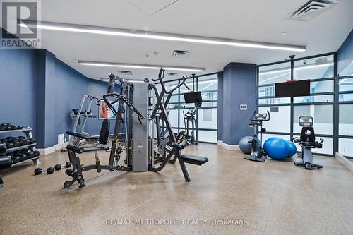 1503 - 25 Fontenay Court, Toronto (Edenbridge-Humber Valley), ON - Indoor Photo Showing Gym Room