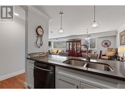 330 4 Avenue Se Unit# 306, Salmon Arm, BC - Indoor Photo Showing Kitchen With Double Sink