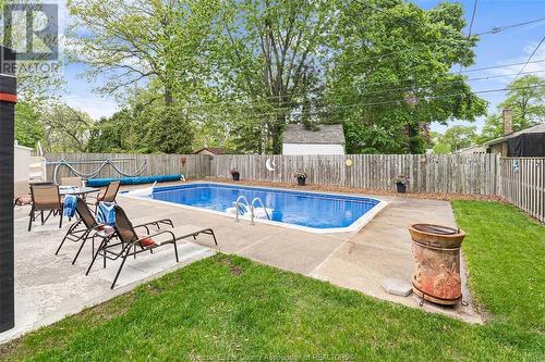 1035 Riverdale, Windsor, ON - Outdoor With In Ground Pool With Deck Patio Veranda With Backyard