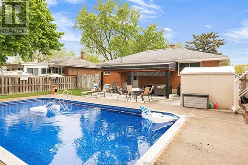 1035 Riverdale, Windsor, ON - Outdoor With In Ground Pool With Deck Patio Veranda