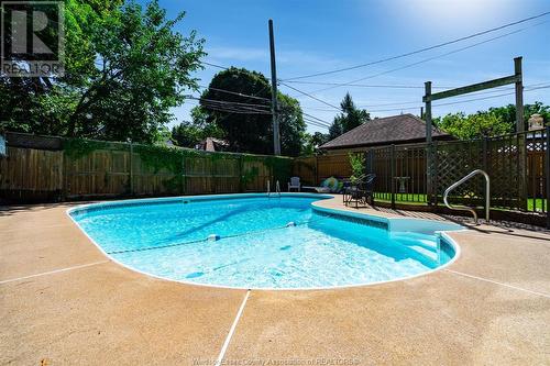 858 Chilver Road, Windsor, ON - Outdoor With In Ground Pool With Backyard