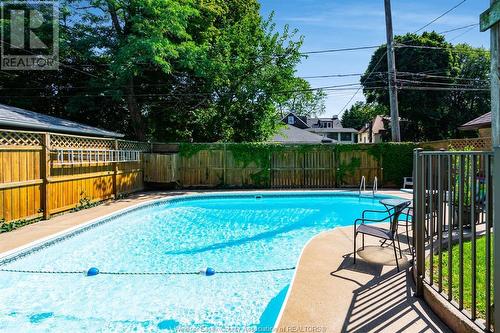 858 Chilver Road, Windsor, ON - Outdoor With In Ground Pool With Backyard