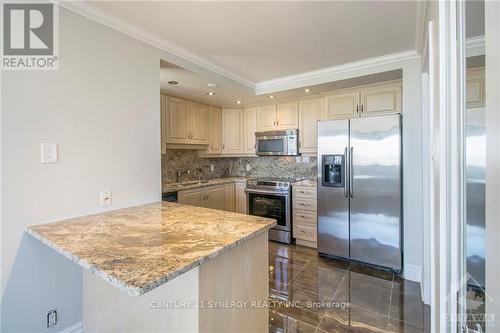 2105 - 1285 Cahill Drive, Ottawa, ON - Indoor Photo Showing Kitchen With Stainless Steel Kitchen