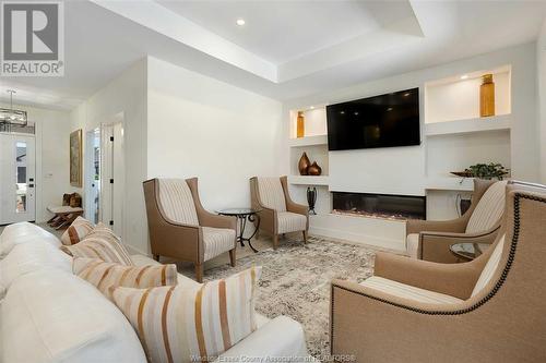 413 Pearson, Amherstburg, ON - Indoor Photo Showing Living Room With Fireplace