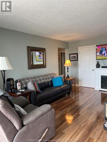 120 Pickering Drive Unit# 503, Amherstburg, ON - Indoor Photo Showing Living Room With Fireplace