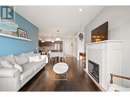 2210 Upper Sundance Drive Unit# 1304, West Kelowna, BC - Indoor Photo Showing Living Room With Fireplace