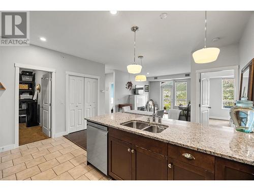 2210 Upper Sundance Drive Unit# 1304, West Kelowna, BC - Indoor Photo Showing Kitchen With Double Sink