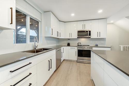 3704 Morningside Drive, West Kelowna, BC - Indoor Photo Showing Kitchen With Double Sink