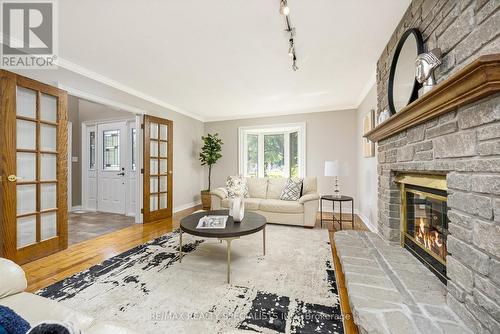 6 Vanstraalen Street, Hamilton (Carlisle), ON - Indoor Photo Showing Living Room With Fireplace