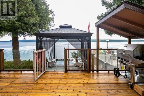 2 1St Ave, South Bruce Peninsula, ON - Outdoor With Body Of Water With Deck Patio Veranda With Exterior