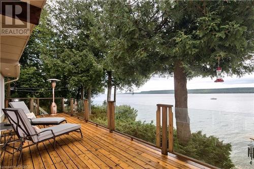 2 1St Ave, South Bruce Peninsula, ON - Outdoor With Body Of Water With Deck Patio Veranda