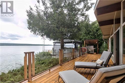 2 1St Ave, South Bruce Peninsula, ON - Outdoor With Body Of Water With Deck Patio Veranda With Exterior