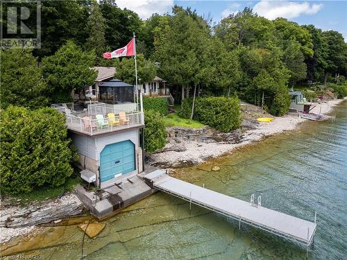 2 1St Ave, South Bruce Peninsula, ON - Outdoor With Body Of Water With Deck Patio Veranda