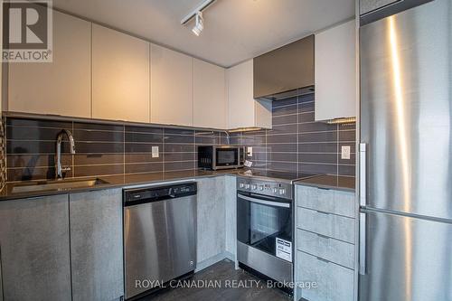 1108 - 30 Gibbs Road, Toronto (Islington-City Centre West), ON - Indoor Photo Showing Kitchen With Stainless Steel Kitchen