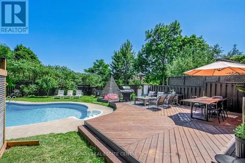 #Upper - 2454 Cobbinshaw Circle, Mississauga (Meadowvale), ON - Outdoor With In Ground Pool With Deck Patio Veranda With Backyard