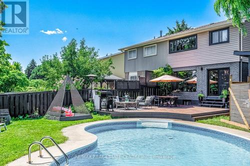 #Upper - 2454 Cobbinshaw Circle, Mississauga (Meadowvale), ON - Outdoor With In Ground Pool