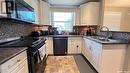 2151 95Th Street, North Battleford, SK  - Indoor Photo Showing Kitchen With Double Sink 