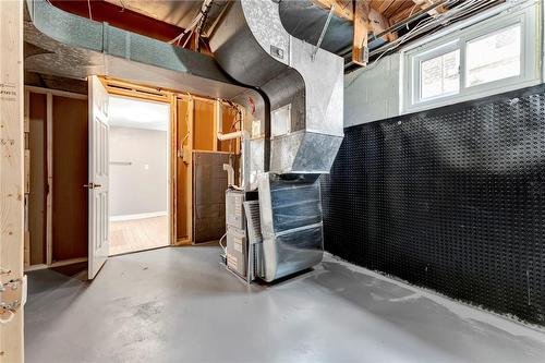 Basement Utility Room - 77 Inchlee Drive, Hamilton, ON - Indoor Photo Showing Basement