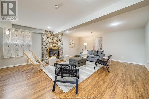 10258 Paulina, Windsor, ON - Indoor Photo Showing Living Room With Fireplace