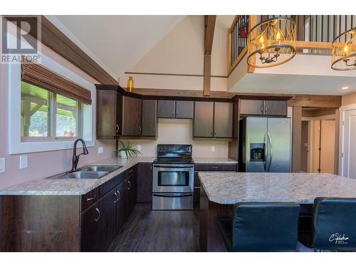 2111 Dunn Road, Christina Lake, BC - Indoor Photo Showing Kitchen With Double Sink