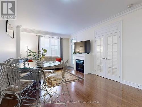 305 - 9519 Keele Street, Vaughan (Maple), ON - Indoor Photo Showing Dining Room With Fireplace