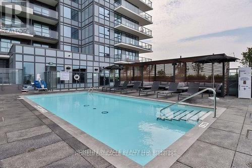 905 - 1480 Bayly Street W, Pickering, ON - Outdoor With In Ground Pool With Balcony