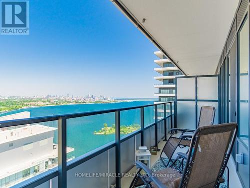 4907 - 30 Shore Breeze Drive, Toronto (Mimico), ON - Outdoor With Body Of Water With Balcony With View With Exterior