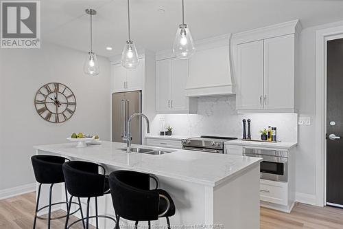 1855 Wyoming Unit# 207, Lasalle, ON - Indoor Photo Showing Kitchen With Double Sink With Upgraded Kitchen