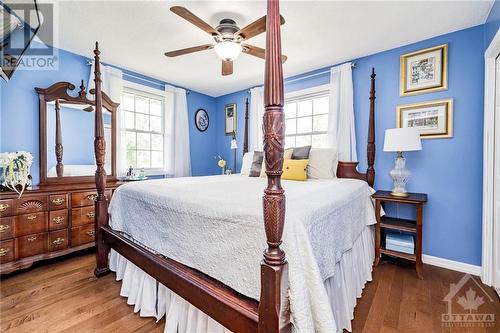 Primary Bedroom with access door to bathroom - 211 Park Avenue, Carleton Place, ON - Indoor Photo Showing Bedroom